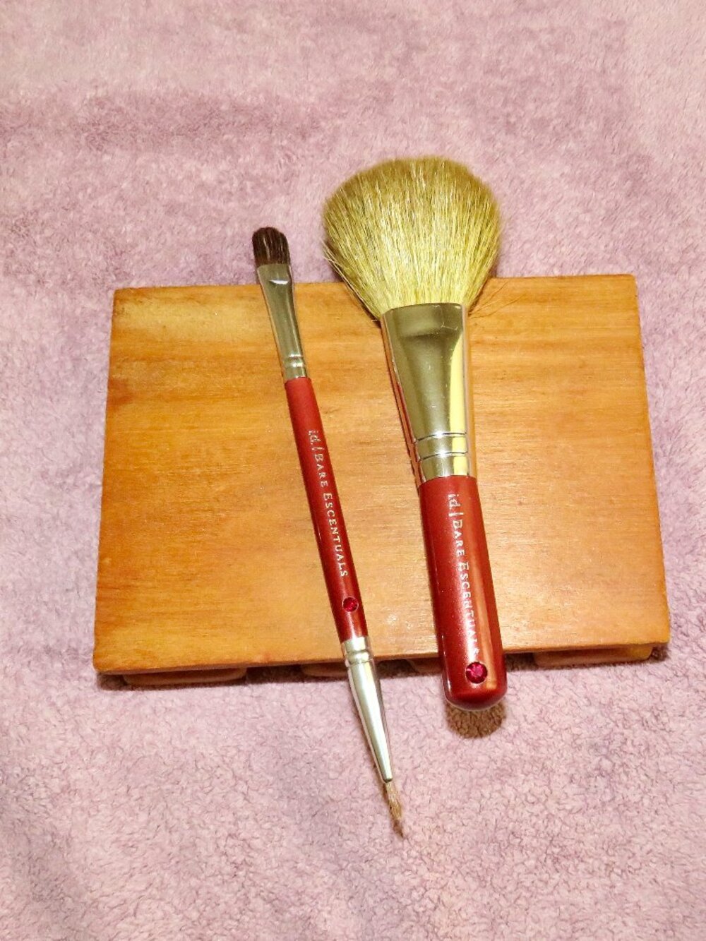 Bare Escentuals BareMinerals Soft Sweep Cheek, Tapered Shadow Liner Brush LOT